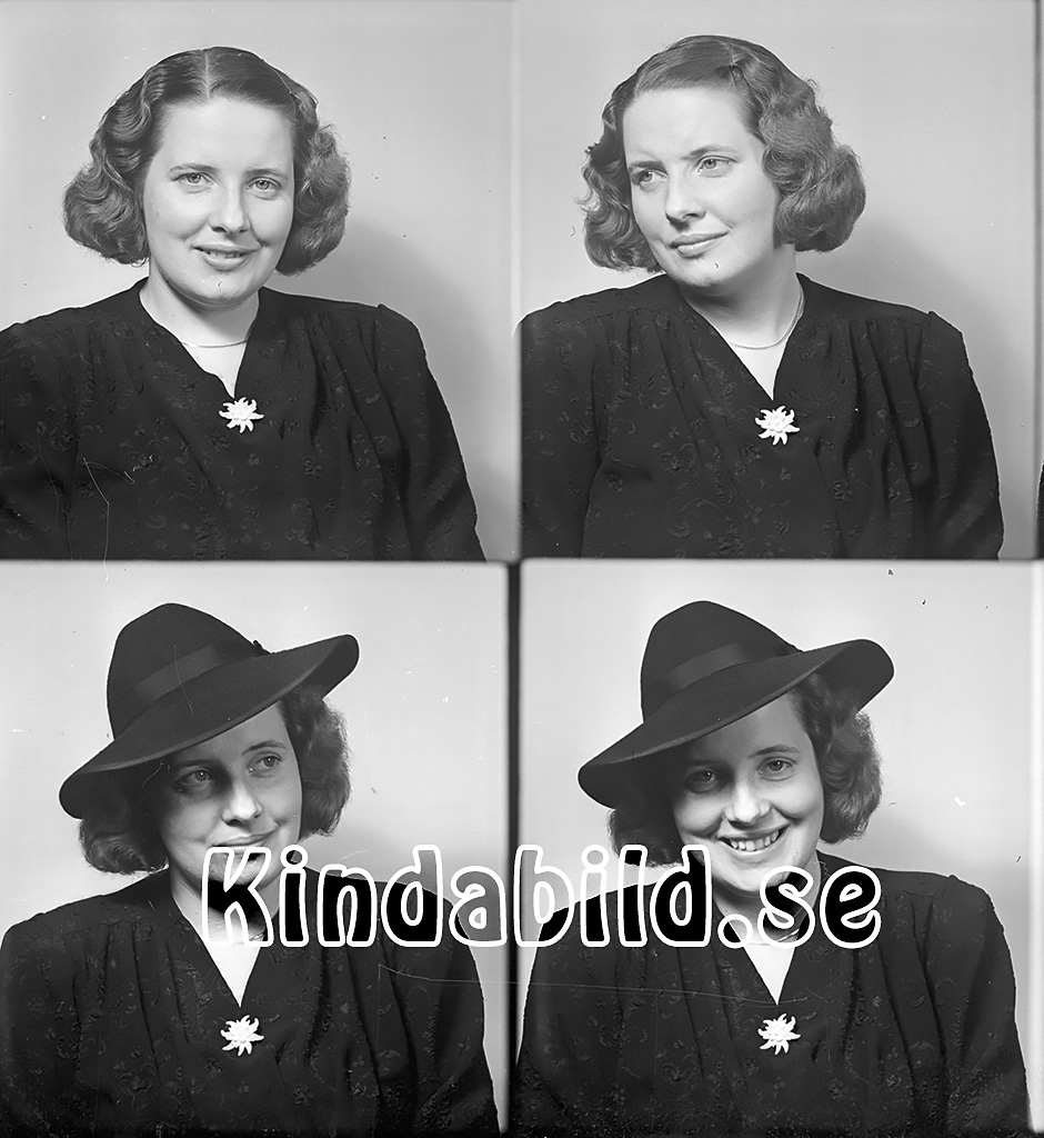 Ingrid Andersson Pressbyrån Kisa
Dam i mörk klänning och vidbrättad mörk hatt
gepe
Ingrid Andersson 
Nyckelord: Ingrid Kisa