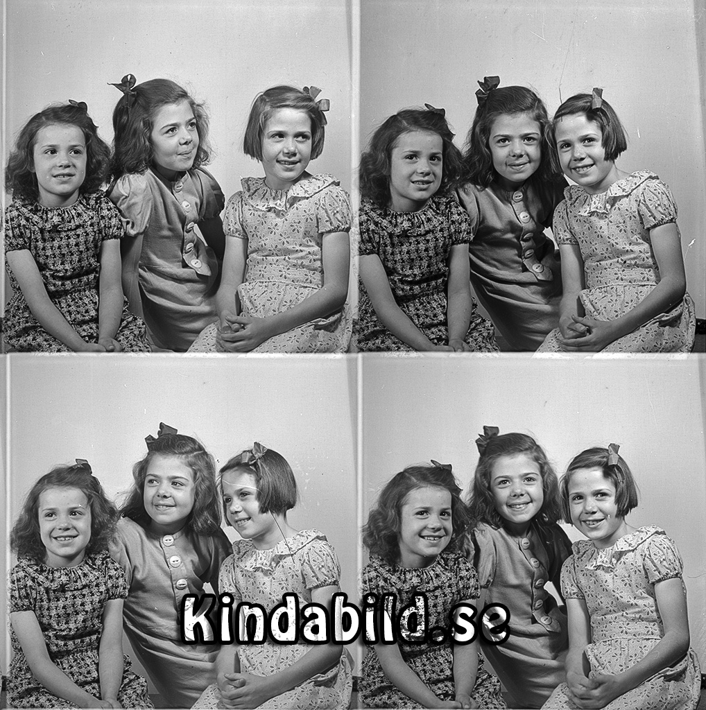 Hjördis, Ingegärd o Elsvig Andersson Björkfors
raja
Syskonskara

raja
Hjördis, Elsie och Gun Andersson, döttrar till Ernst Andersson och 
 Linnéa född Lönn.
 1940 bodde de i Sågstugan Kisa.
 Källa: Studiegruppen hembygdsgården 
Nyckelord: Andersson Björkfors