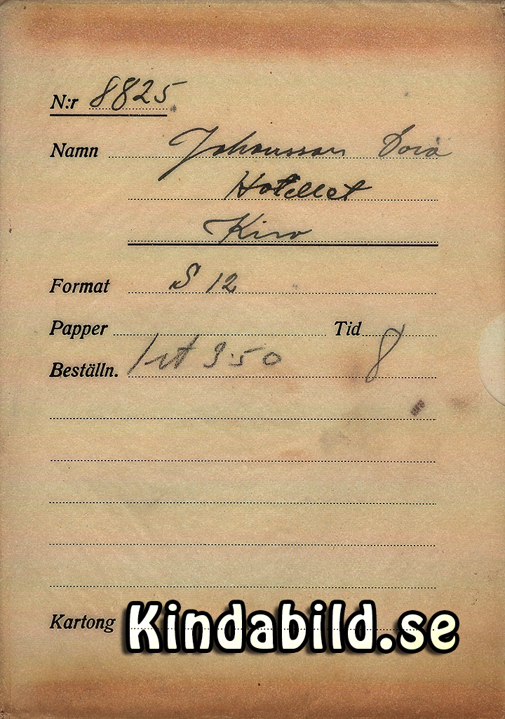 Tora Johansson Hotellet Kisa
Nyckelord: Johansson Kisa