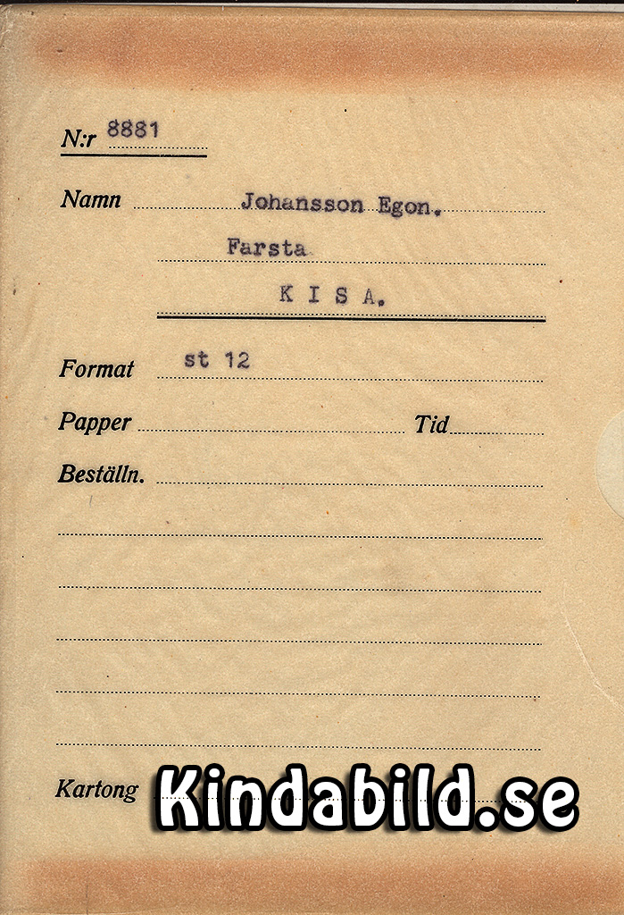 Egon Johansson Farsta Kisa
Nyckelord: Johansson Kisa