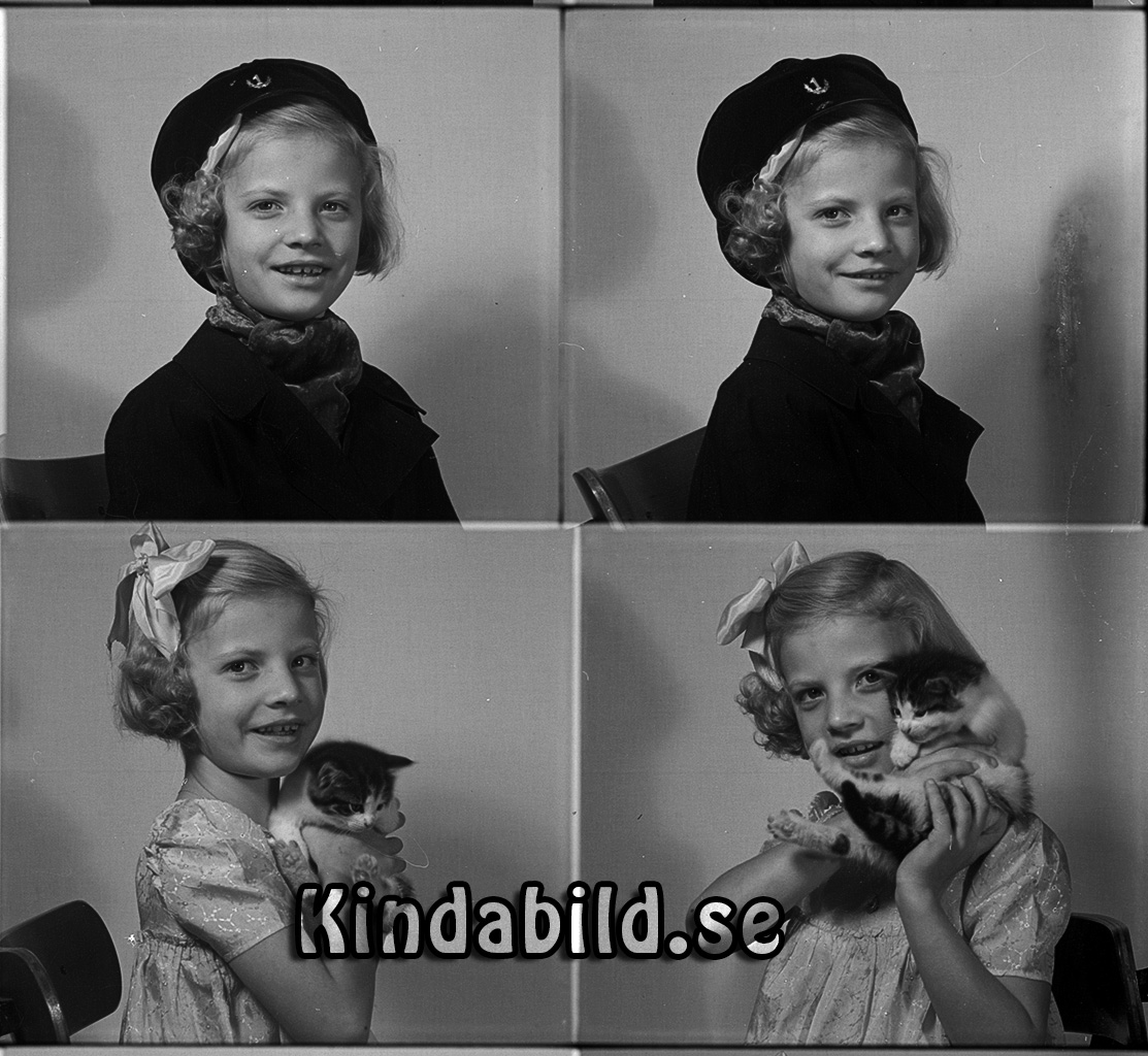 Hariett Kindman Sällstad Kisa
raja
Flicka klädd i klänning som håller en kattunge i händerna

raja
Harriet Marianne Kindman född 1935, dotter till Helga Marianne född Johansson 1886 i Hägerstad och Axel Erik Kindman född 1885 i Kisa.
1950 bodde familjen i Brokullen Kisa.
Harriet Kindman giftet sig med Aron Håkansson från Karlshamn.
1970 bodde de i Sölvesborg och hade tre barn.
Källa: Kyrkoarkiv Kisa, Folkräkning 1950 och 1970 
Lena Källa: Gerd Pettersson


Nyckelord: Kindman Kisa