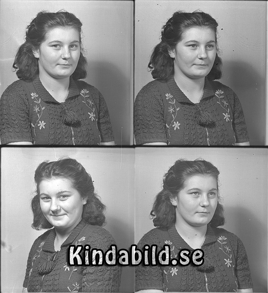 Daga Johansson Prästgatan 2 Kisa 
raja
Kvinna klädd i stickad tröja

raja
Daga Johansson född 1927,dotter till Robert och Maria Johansson Sätra Kjusebo.
Syskon:
Vera, Karl-Erik och Bertil
Daga gifte sig 1947 med Holger Eriksson född 1919 i Norra Vi.
Dotter Lotty född 1946 och Inga-Lena född 1953.
1950 var de arrendatorer i Högtomta.
1960 bodde familjen i Värnsborg Kisa
De byggde hus på Tornhagsvägen i Kisa.
Källa: Folkräkning 1940, 1950 och 1960 
Källa: Gerd Pettersson

Nyckelord: Johansson Kisa