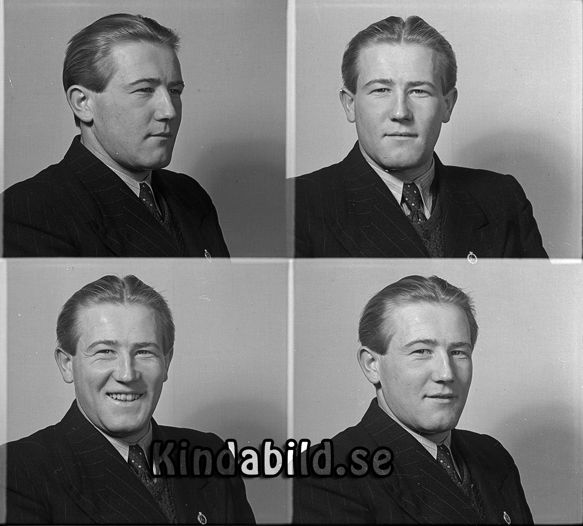 Stig Andersson Korpklev Kisa
raja
Man klädd i skjorta slips och kavaj

raja
Stig Andersson född 1919 i Södra Vi. Han var ogift och arbetade som snickare. Bodde i Korpklev från 1946.
Han var son till Ivar Andersson från Dalstugan. 1940 står han som änkoman.
Bröder till Stig: Kurt Artur, Yngve Rudolf och Tord Henning.
Källa: Folkräkning 1940 och 1950 
Källa: Gerd Pettersson


Nyckelord: Andersson Kisa