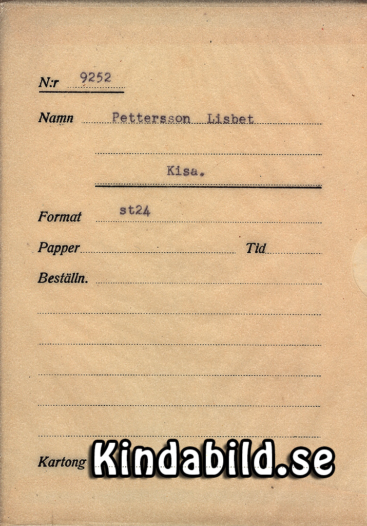 Lisbet Pettersson Kisa
Nyckelord: Pettersson Kisa