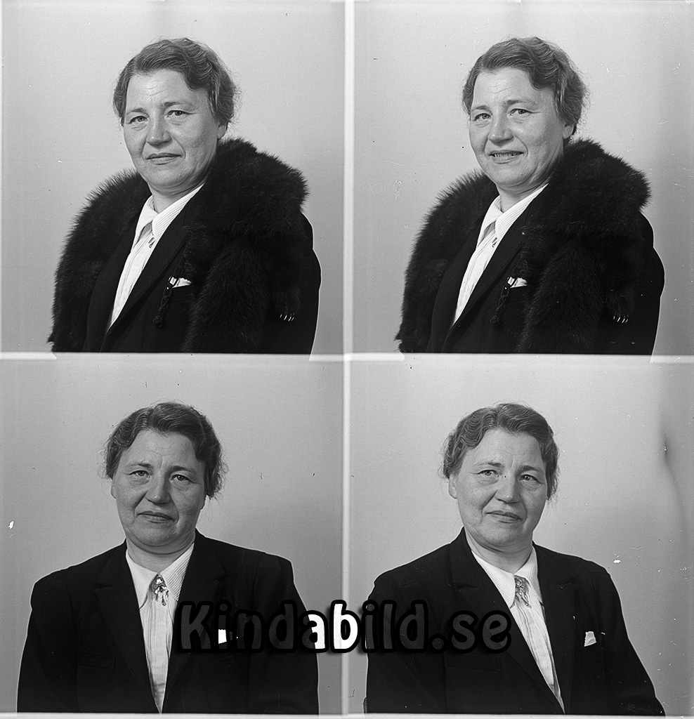Fru Larsson Råstorp Kisa
raja
Kvinna klädd i ljus blus under en kavaj

raja
Anna Emilia Larsson född Hansson 1890 i Rumskulla.
Hon var gift 1913 med Axel Henrik Larsson född 1877 i Kisa.
Son Hans Axel Egon född 1917 i Kisa och Maj Irma född 1923 Familjen bodde i Råstorp Norrgård.
Källa: Folkräkning 1950 
Källa: Gerd Pettersson

Nyckelord: Larsson Kisa