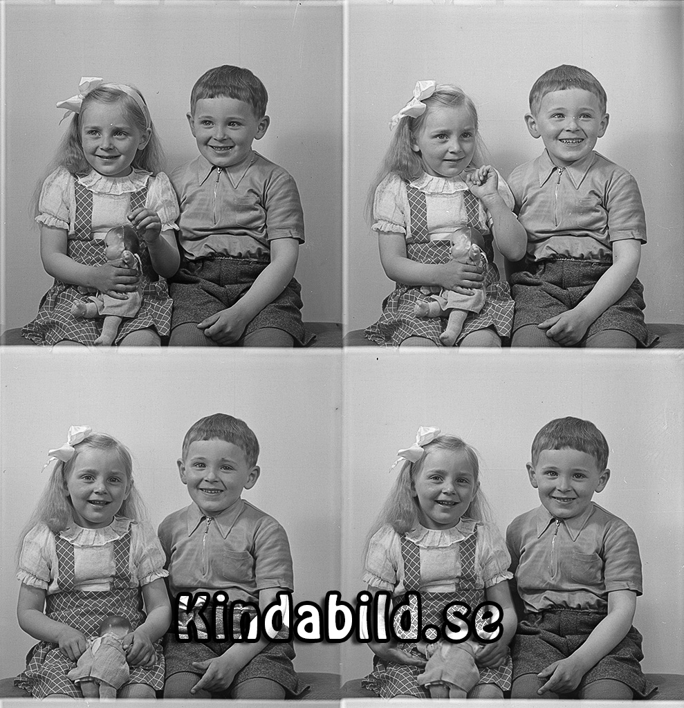 Irene Andersson o Carl Fröjd Återflod Tidersrum
raja
Pojke och flicka han klädd i kortbyxor och kortärmad skjorta hon i klänning

raja
Irene Andersson och Ingvar Fröjd var kusiner. Se 9396 och 9397.
 Irene gift med Nils Sune Lambert Forsberg född 1936 i Stockholm.
 Barn; Monica född 1959, Magnus född 1964 och Anna Karin född 1970.
 Källa: Folkräkning 1970 och Studiegruppen hembygdsgården 
Nyckelord: Andersson Tidersrum