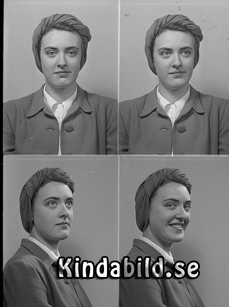 Fröken Ingrid Holm Oppeby
raja
Kvinna klädd i ljus blus under en kappa

raja
Ingrid Holm född 1923, gift 1946 med polisman Tore Demnert född 1916 i Stockholm.
1950 bodde de i Brännkyrka och hade dottern Gunilla född 1948. 
Källa: Gerd Pettersson


Nyckelord: Holm Oppeby