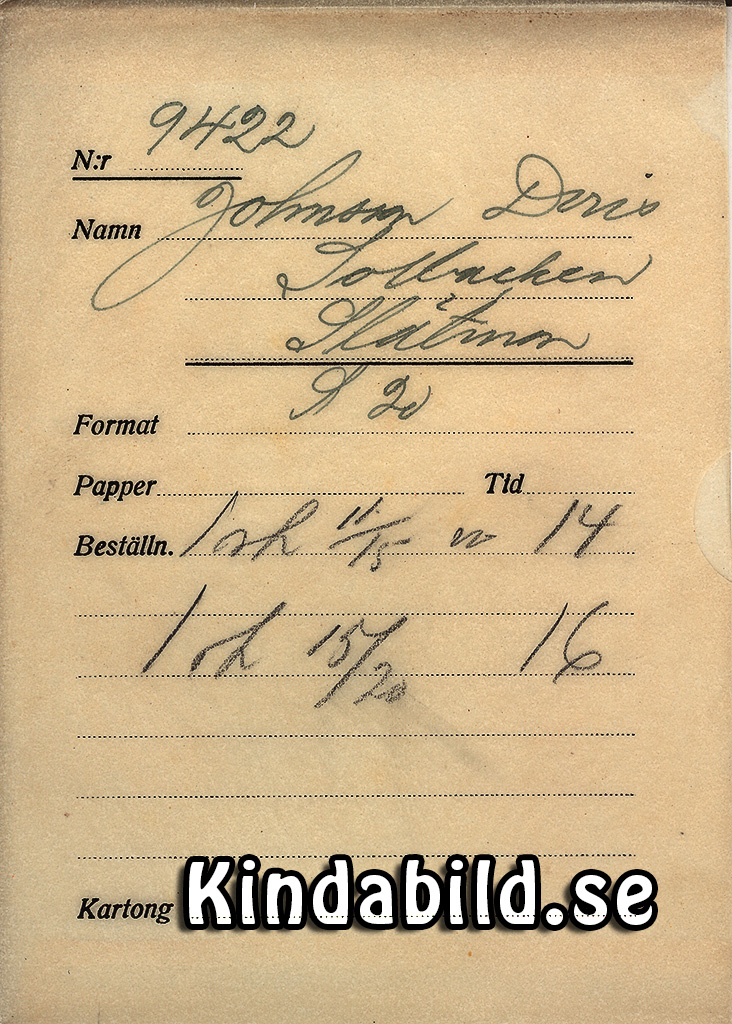 Doris Johnsson Solbacken Slätmon
Nyckelord: Johnsson Slätmon