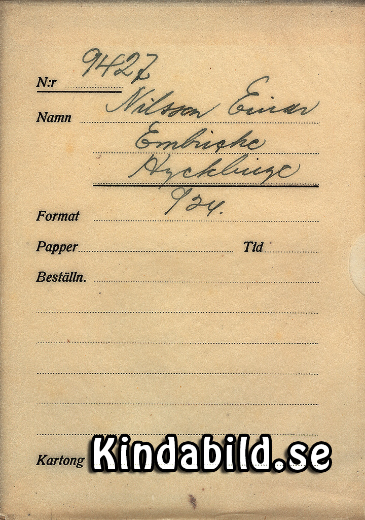 Einar Nilsson Embrike Hycklinge
Nyckelord: Nilsson Hycklinge