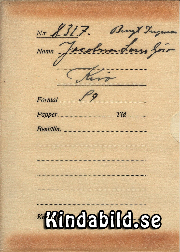 Bengt Ingemar o Lars Göran Jacobsson Kisa
Nyckelord: Jacobsson Kisa