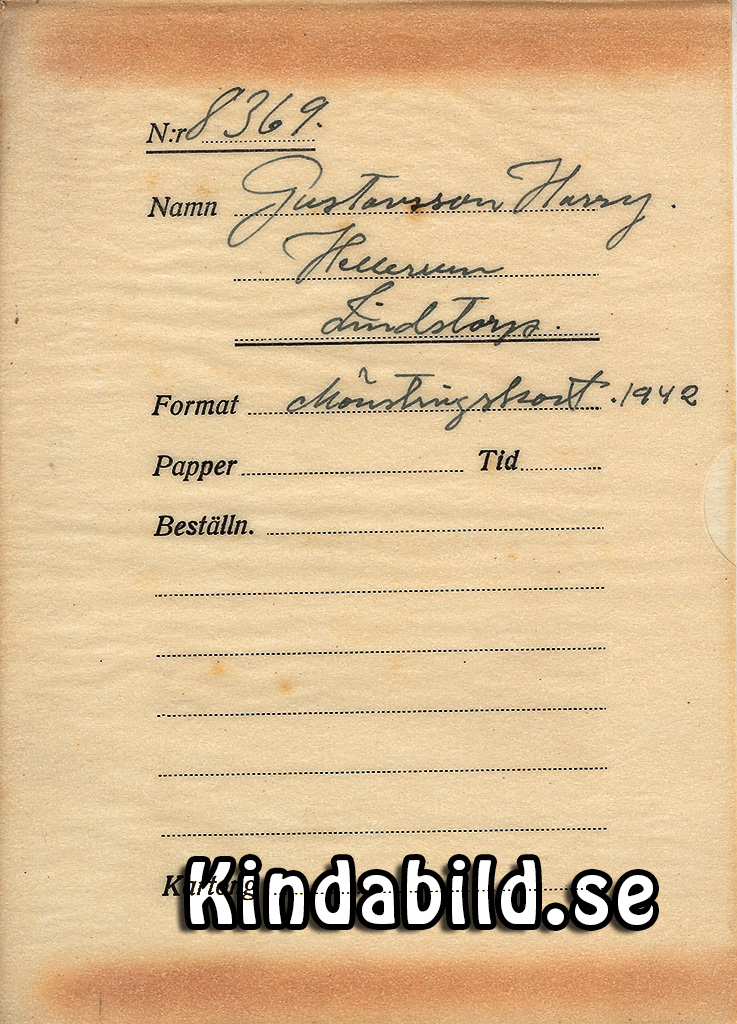 Harry Gustavsson Hellerum Lindstorp Mönstringskort
Nyckelord: Gustavsson Hellerum