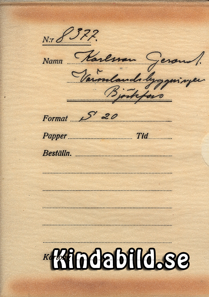 Gerald Karlsson Värmlands Byggningen Björkfors
Nyckelord: Karlsson Björkfors