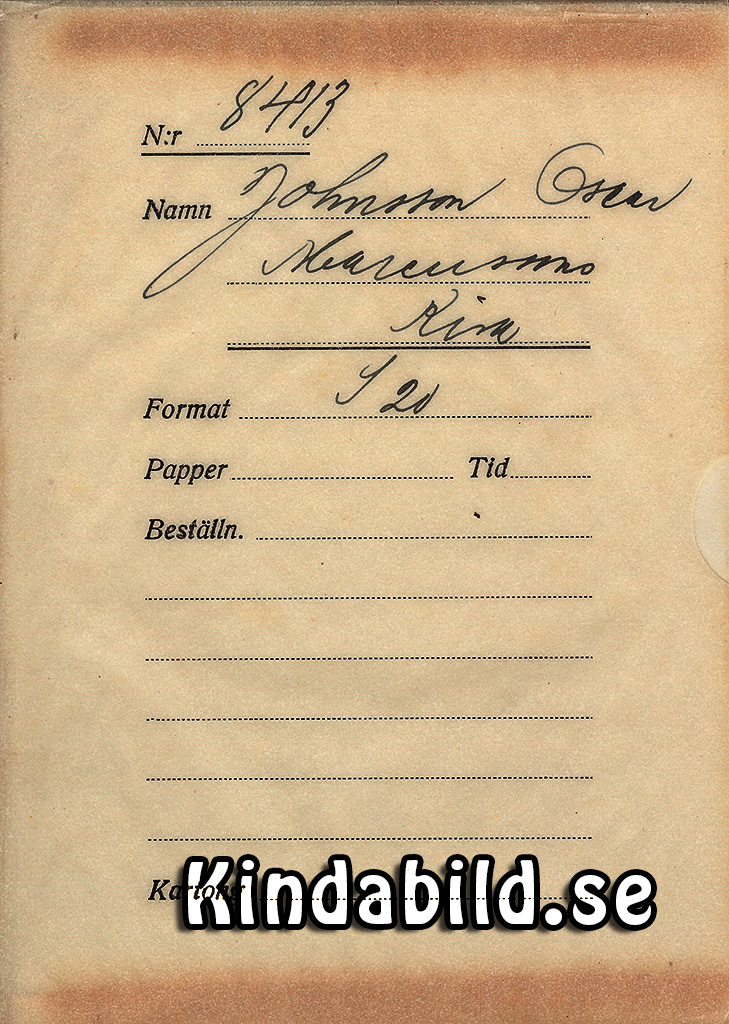 Oscar Johnsson Marcussons Kisa
Nyckelord: Johnsson Kisa