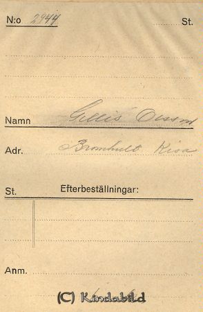 Gillis Ohlsson Bromhult Kisa
Gillis Ohlsson Bromhult Kisa
Nyckelord: Ohlsson Bromhult