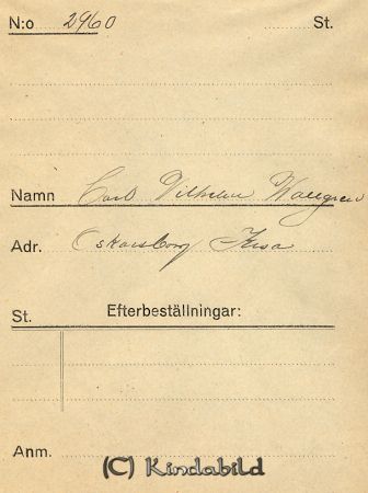 Carl Vilhelm Wallgren  Oskarsborg  Kisa
Carl Vilhelm Wallgren  Oskarsborg  Kisa
Nyckelord: Wallgren Oskarsborg