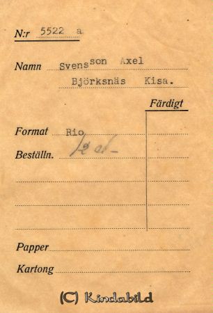 Svensson Axel Björksnäs Kisa
