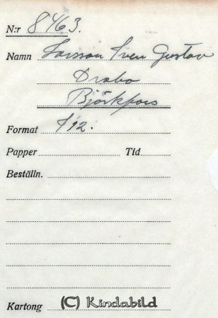 Larsson Sven Gustav Drabo Björkfors
Larsson Sven Gustav Drabo Björkfors
