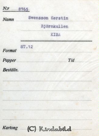 Svensson Kerstin Björnkullen Kisa
Svensson Kerstin Björnkullen Kisa
Nyckelord: Svensson Björnkullen