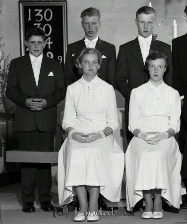 Tidersrum Konfermandgrupp
raja
Konfirmationsfoto

gepe
Första raden höger Gun Karlsson Horva.
Andra raden fr vänster Rolf Isaksson, Bengt, Roland Johansson fr Söderhult.
Källa: Studiegruppen hembygdsgården

Nyckelord: Tidersrum Konfermandgrupp