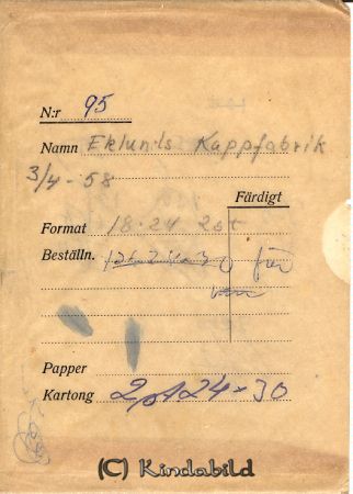 Eklunds kappfabrik
Eklunds kappfabrik
Nyckelord: Eklunds kappfabrik