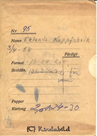 Eklunds kappfabrik
Eklunds kappfabrik
Nyckelord: Eklunds kappfabrik
