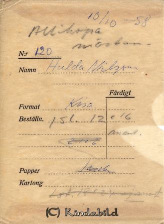 Hulda Nilsson Kisa
Hulda Nilsson Kisa
Nyckelord: Nilsson Kisa
