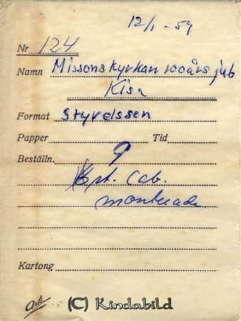 Missionskyrka 100 års jubileum Kisa
Missionskyrka 100 års jubileum Kisa 
Nyckelord: Missionskyrka Kisa