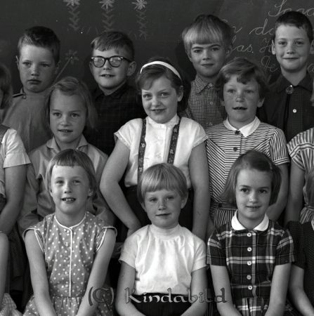 Fröken Levin
raja 
Fröken Levin
Grupporträtt skolfoto

raja
t.h Margareta Karlsson gift Gustavsson 
Källa: Ingela Gustavsson

raja
Främre raden fr vänster Inga-lena Fasth, Eva-Lena Samuelsson och 
 Margareta Karlsson.
 2:a raden fr vänster Karin Malmqvist, ?, Brandt från Klevsfall
 3:e från vänster Lars Lundahl, Anders Harling, Måns Nilsson och Håkan Blid.
 Källa: Studiegruppen hembygdsgården 
Nyckelord: Fröken Levin
