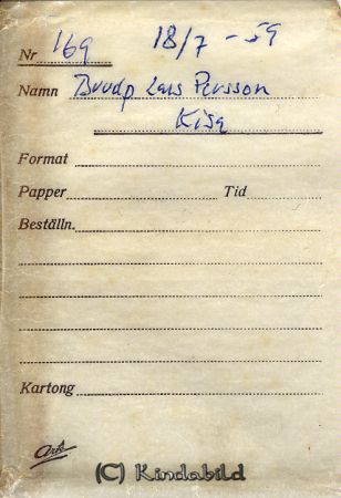 Brudparet Lars Persson Kisa
Brudparet Lars Persson Kisa 
Nyckelord: Persson Kisa