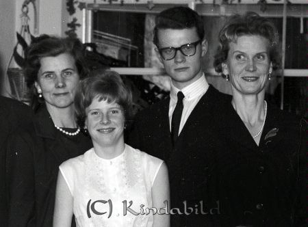 Familjen Sandström Kisa
raja 
Familjen Sandström  
Grupporträtt 

Lars Sandström skriver 2023-10-26:
Det ser ut som min kusin Eva Sandström 
som står framför en morbror och två 
mostrar.
Nyckelord: Sandström Kisa