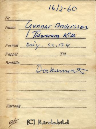 Gunnar Andersson Tidersrum Kisa
Gunnar Andersson Tidersrum Kisa
Nyckelord: Andersson Tidersrum