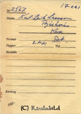 Karl Erik Larsson Björknäs Kisa
Karl Erik Larsson Björknäs Kisa
Nyckelord: Larsson Björknäs