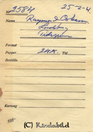 Raymond Oskarsson Lindsberg Tidersrum.
Raymond Oskarsson Lindsberg Tidersrum. 
Nyckelord: Oskarsson Lindsberg