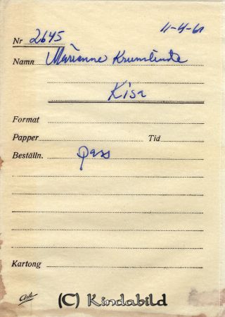 Marianne Krumlinde Kisa
Marianne Krumlinde Kisa
Nyckelord: Krumlinde Kisa