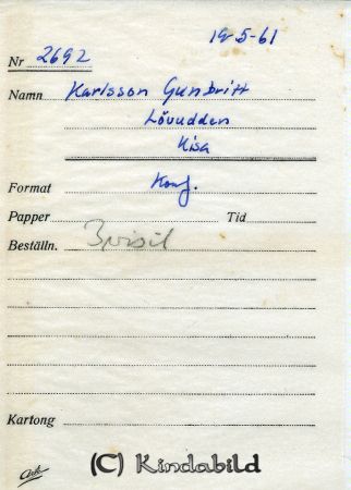 Karlsson Gunbritt Lövudden Kisa
Karlsson Gunbritt Lövudden Kisa
Nyckelord: Karlsson Lövudden