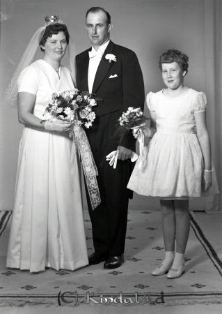 Tore Gustavsson Kisa
raja  
Tore Gustavsson Kisa 
Brudpar  

raja
Tore och Marianne Gustafsson. De bodde i Malma. 
Källa: Ann-Sofie Olovsson

Nyckelord: Gustavsson Kisa