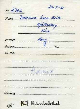 Brorsson Sven Erik Kjettestorp Kisa
Brorsson Sven Erik Kjettestorp Kisa
Nyckelord: Brorsson Kjettestorp