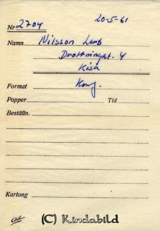 Nilsson Lars Drottninggatan 4 Kisa
Nilsson Lars Drottninggatan 4 Kisa 
Nyckelord: Nilsson Kisa
