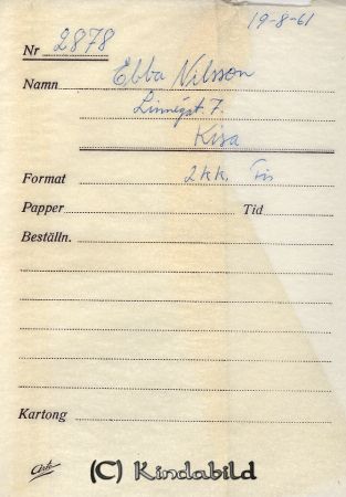Ebba Nilsson Kisa
Ebba Nilsson Linnegatan 7 Kisa
Nyckelord: Nilsson Kisa