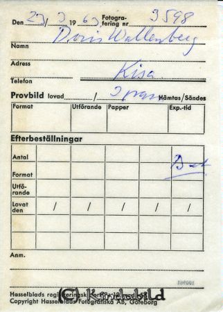 Doris Wallenberg Kisa
Nyckelord: Wallenberg Kisa
