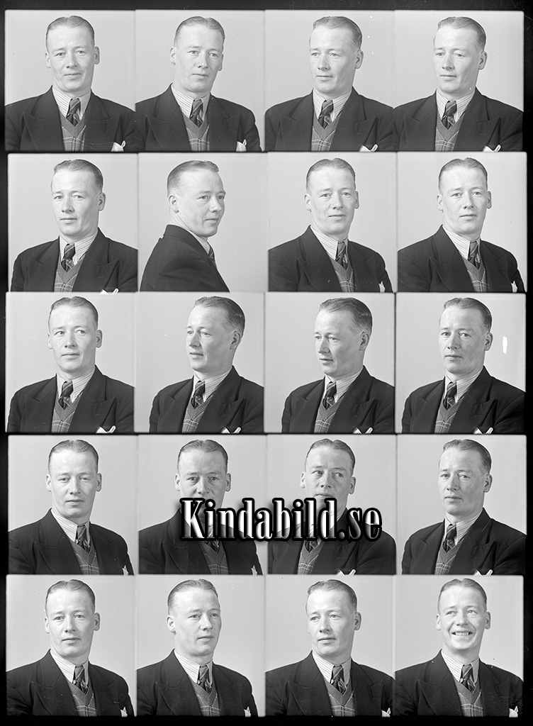 Gustav Bohre Kisa
raja
Man klädd i skjorta slips och kavaj

raja
Gustav Bohre född 1916 i Tidersrum, son till Karl Oskar Bore och Ester Katarina född Andersson.
Syskon Svea Ester Linnea född 1917 och Bror Erik Oskar född 1919 i Västra Eneby.
Familjen bodde i Mosjö under Lyggestorp.
Gustav Bore gifte sig med Karin Susanna född 1915 i Hägerstad.
De fick en son Karl Göran född 1944. Familjen bodde i Sjövik Drättinge Hägerstad.
Källa: Kyrkoarkiv Västra Eneby 
Källa: Gerd Pettersson


Nyckelord: Bohre Kisa
