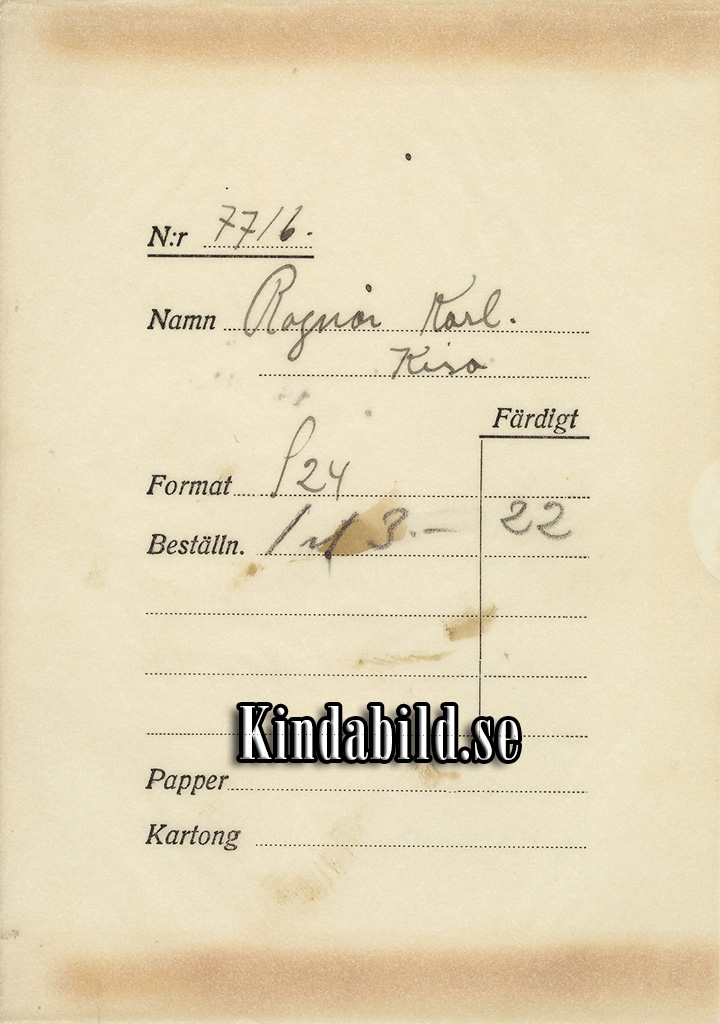 Karl Ragnar Kisa
Nyckelord: Ragnar Kisa