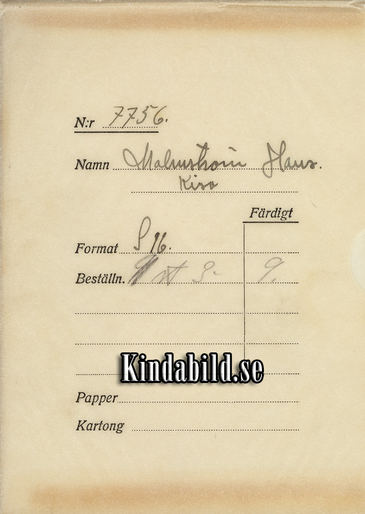 Hans Malmström Kisa
Nyckelord: Malmström Kisa