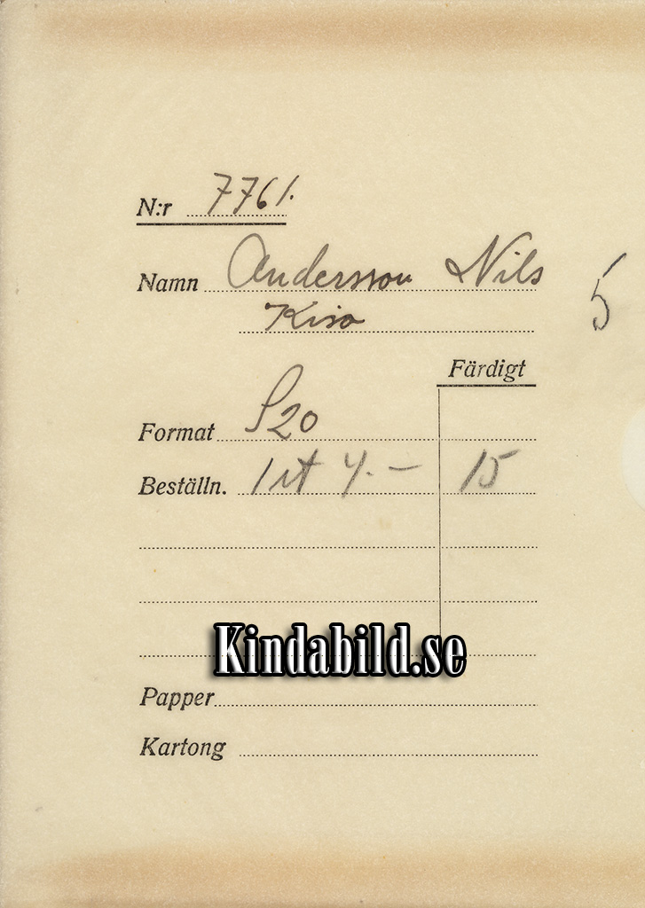 Nils Andersson Kisa
Nyckelord: Andersson Kisa