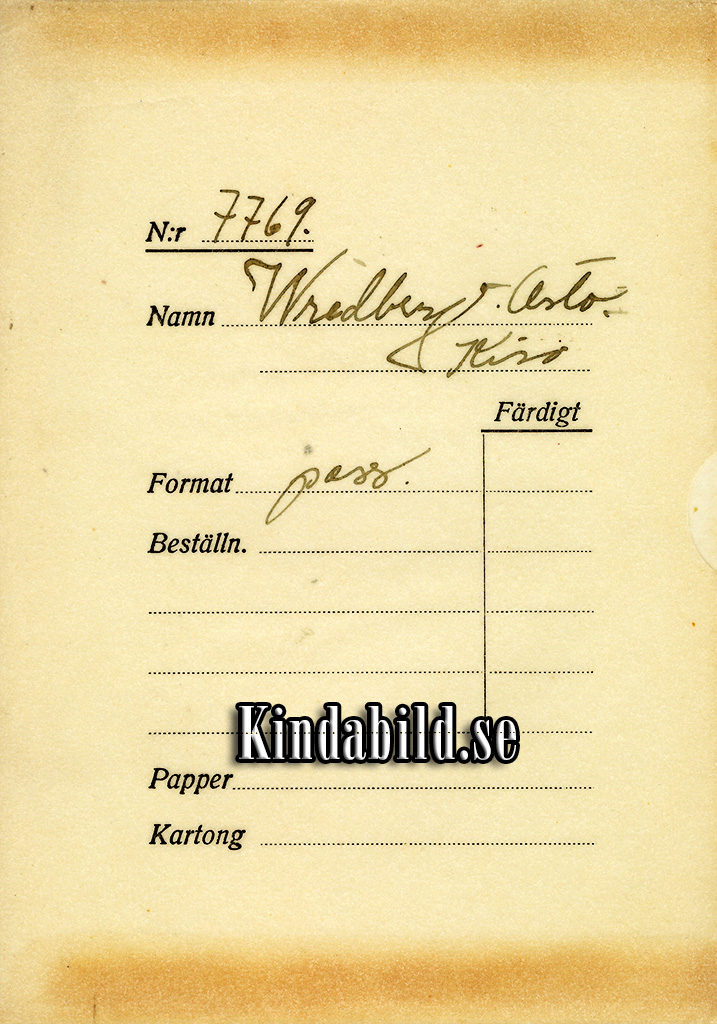 Asta Wredberg Kisa
Nyckelord: Wredberg Kisa