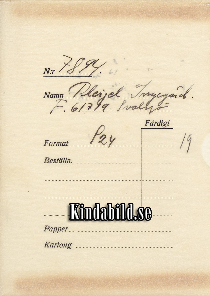 Ingegärd Pleijel F 61719 Svalsjö
