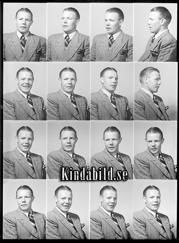 H.J Pettersson Torp Slätmon
raja
Man klädd i skjorta slips och kavaj

raja
Hjalmar Pettersson född 1917, son till Axel och Alma Pettersson, Torp Rusthåll.
Syskon till Hjalmar:
Karin, Einar, Karl-Erik, Anders, Tyra Gunnar, Birgit.
Familjen bodde kvar i Torp 1950.
Han dog 1959 i Soltomta Kisa.
Källa: Folkräkning och Dödbok Kisa 
Källa: Gerd Pettersson


Nyckelord: Pettersson Slätmon