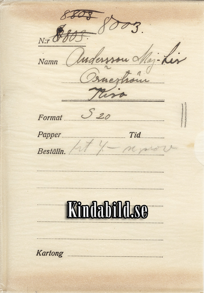 Maj-Lis Andersson Örneström Kisa
Nyckelord: Andersson Kisa