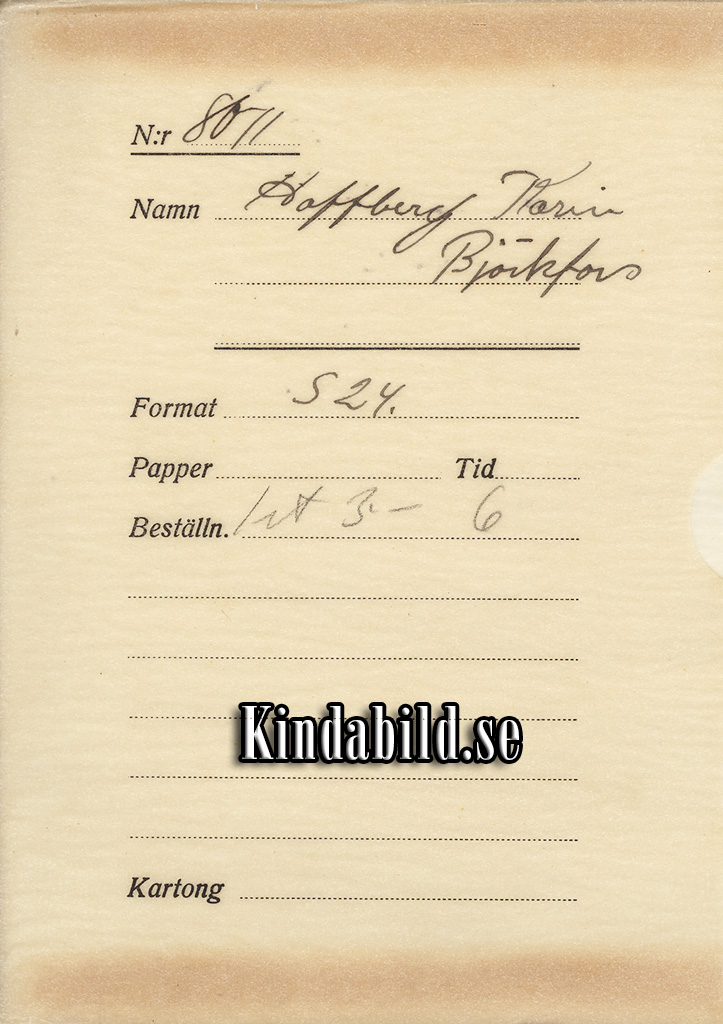 Karin Hoffberg Björkfors 
Nyckelord: Hoffberg Björkfors
