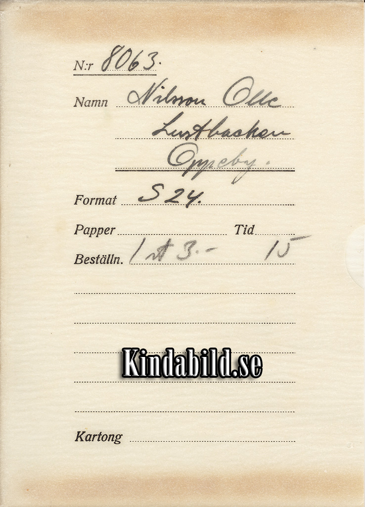 Olle Nilsson Lustbacken Oppeby
Nyckelord: Nilsson Oppeby